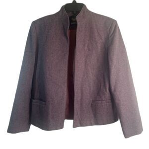 Panther Vintage Wool Dress Blazer Purple Jacket Women's Size MD